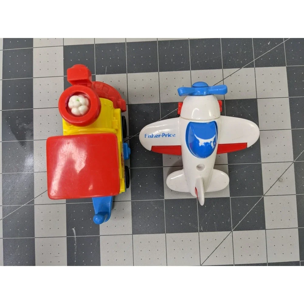 Fisher‎ Price Flip Track Train Airplane Car Vehicle Lot